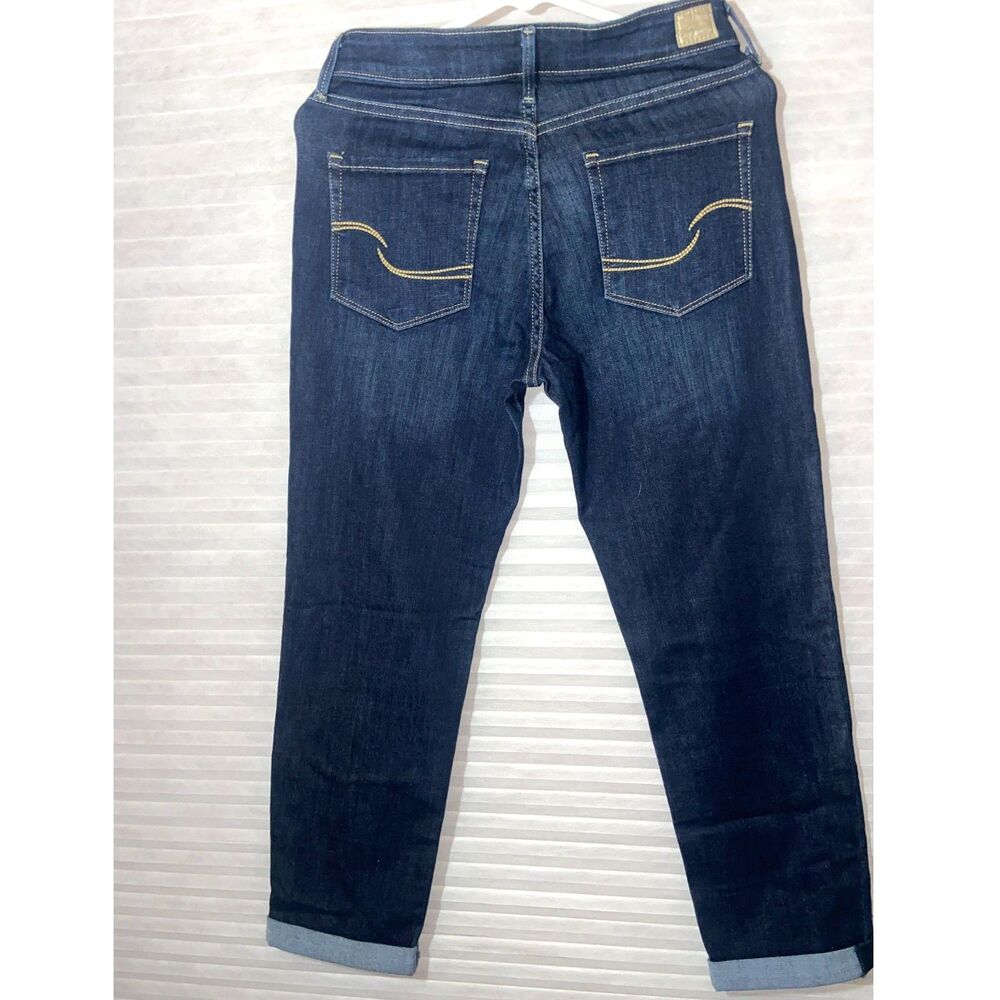 Signature Levi Strauss &co modern slim cuffed size 6-W28 Dark Wash Look GREAT! - Picture 4 of 6